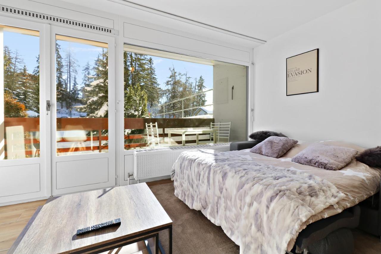קראנס-מונטנה Appartement Cosy Et Renove Au Coeur De La Station מראה חיצוני תמונה