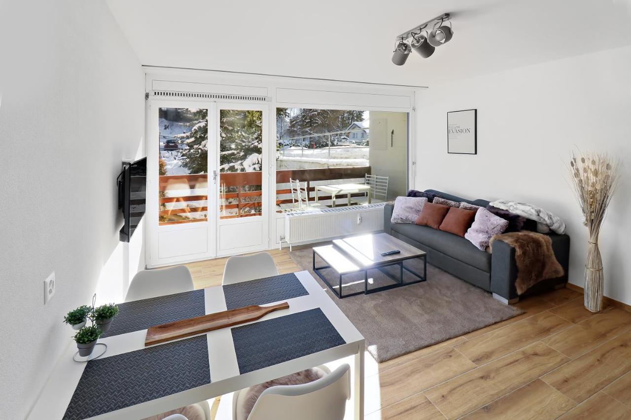קראנס-מונטנה Appartement Cosy Et Renove Au Coeur De La Station מראה חיצוני תמונה