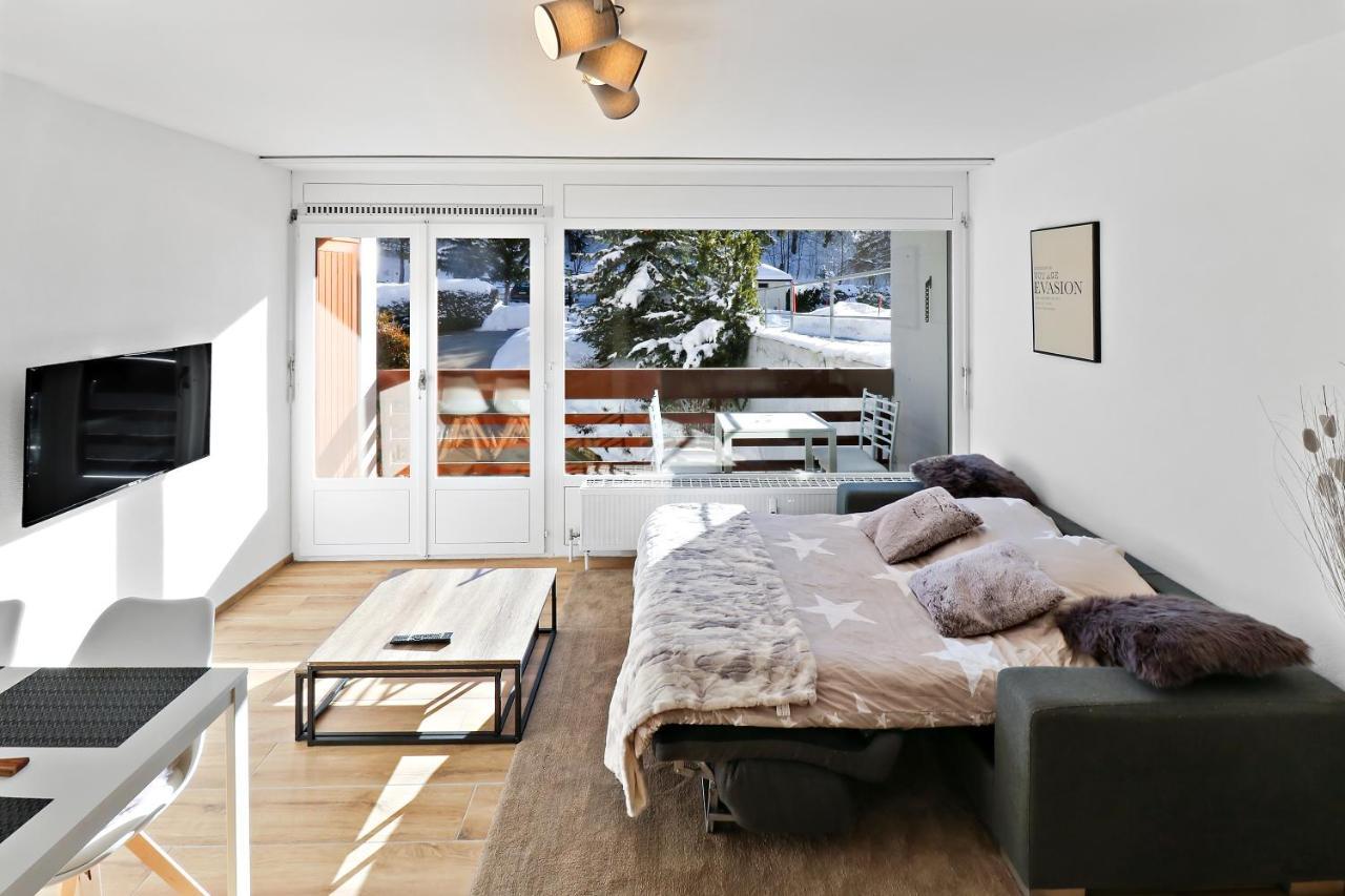 קראנס-מונטנה Appartement Cosy Et Renove Au Coeur De La Station מראה חיצוני תמונה